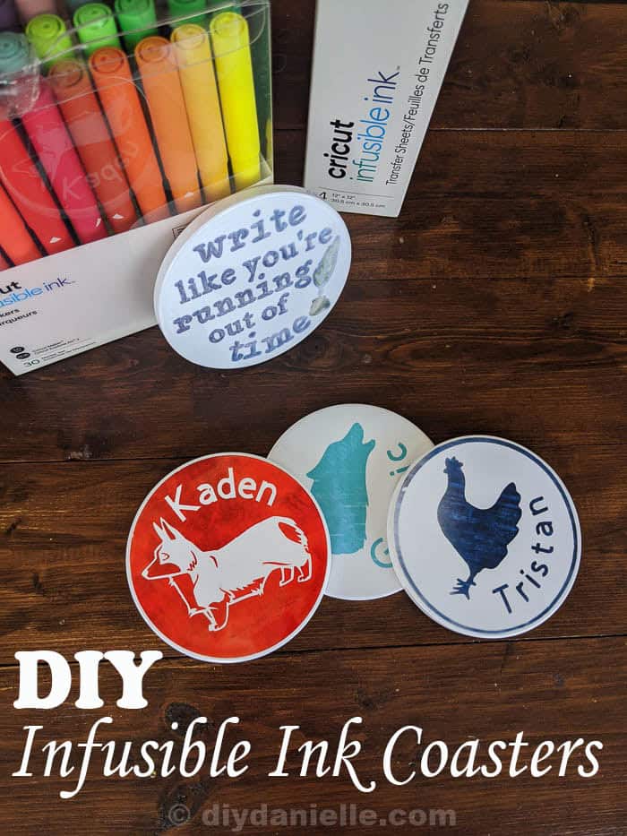 How to Make Coasters with Cricut Infusible Ink - DIY Danielle®